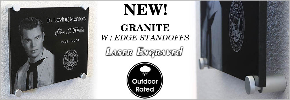 Granite Memorial Wall Plaque Standoffs