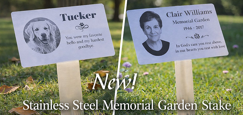 Stainless Steel Memorial Garden Stake